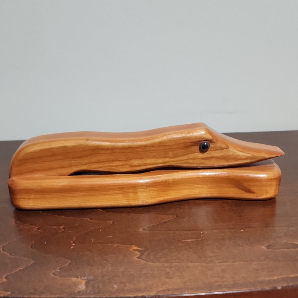Vintage Oak Duck Nut Cracker